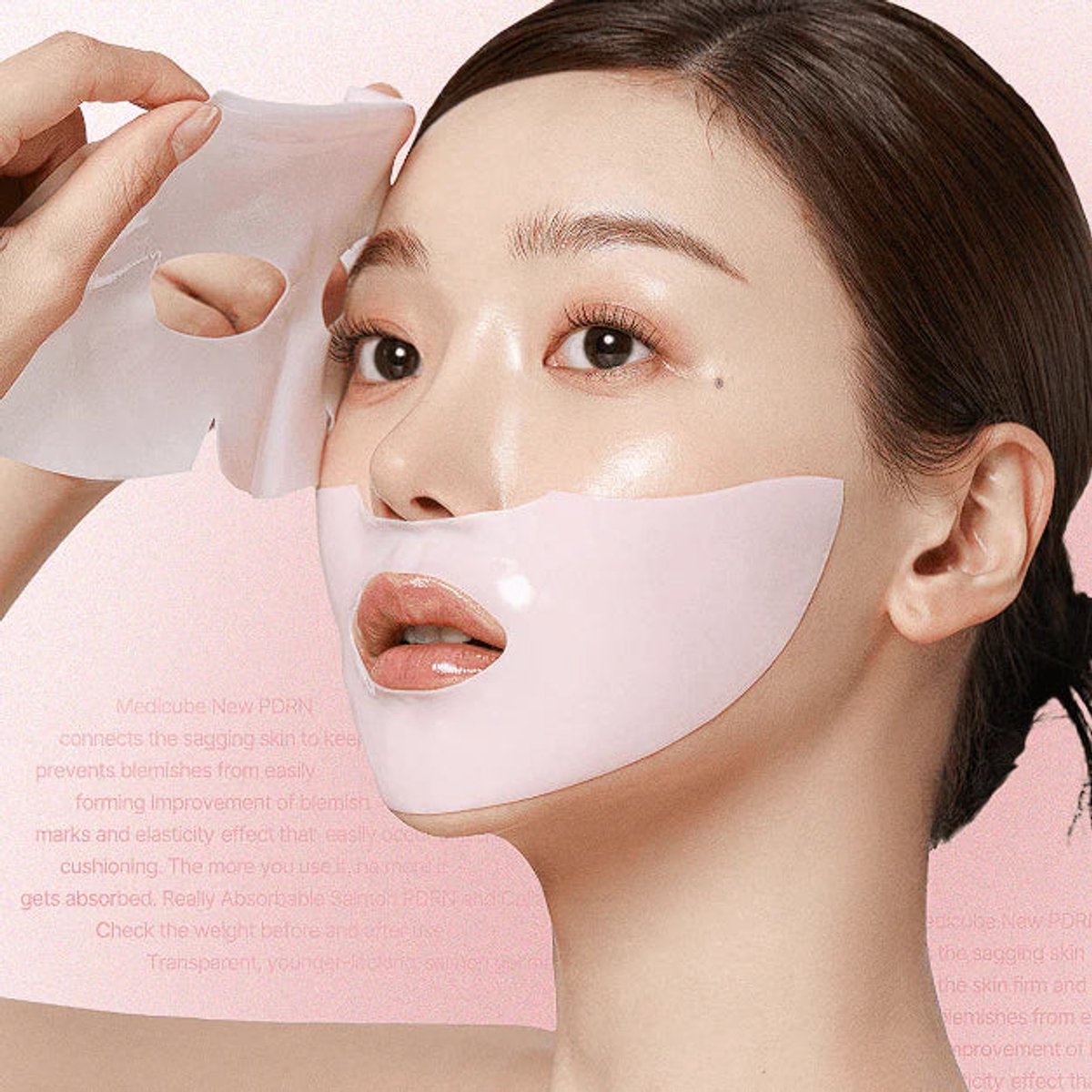 Medicube PDRN Pink Collagen Gel Mask 4 stuks – Hydraterend en Verstevigend Gelmasker met Collageen