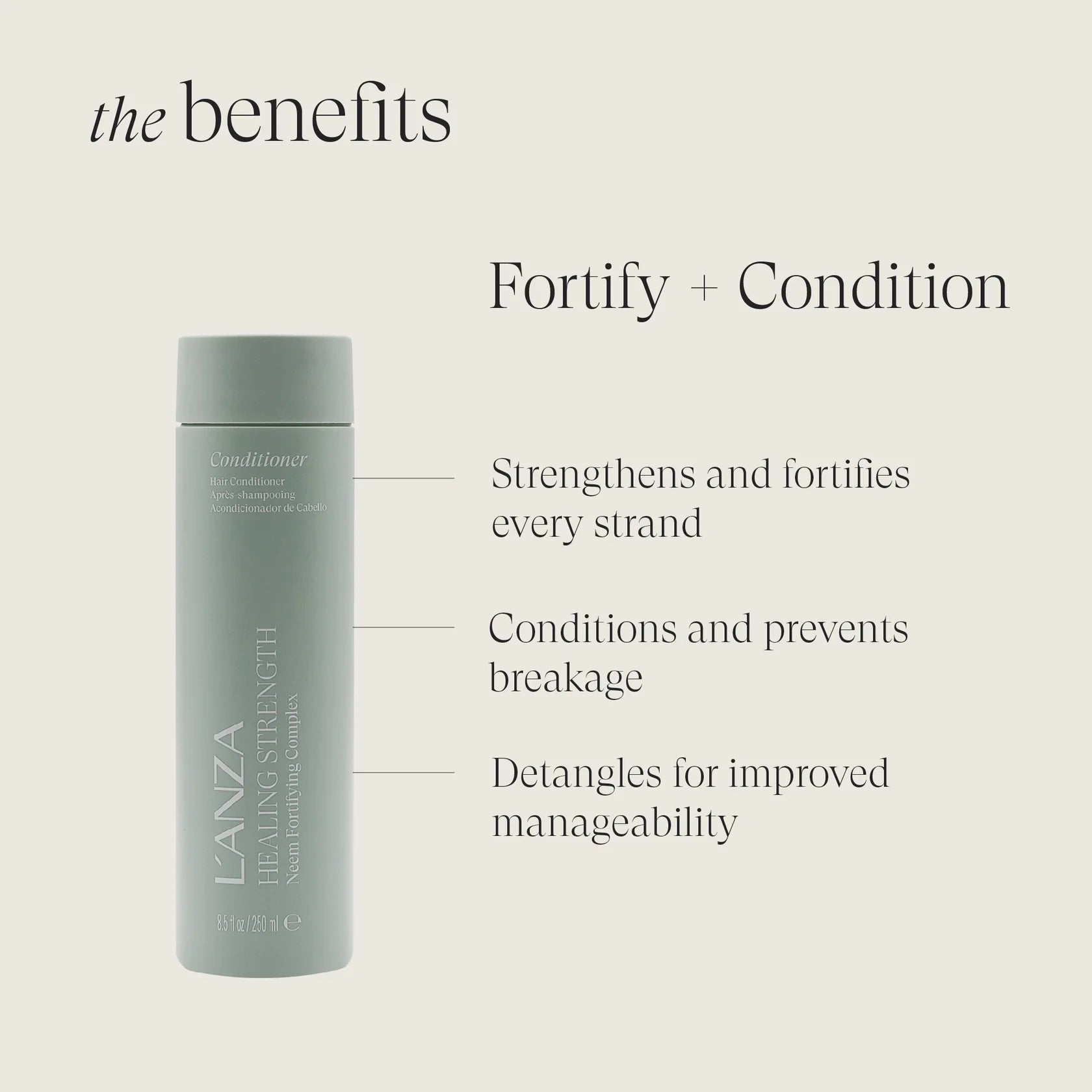 L’Anza Healing Strength Conditioner – Versterkende Conditioner tegen Haarbreuk