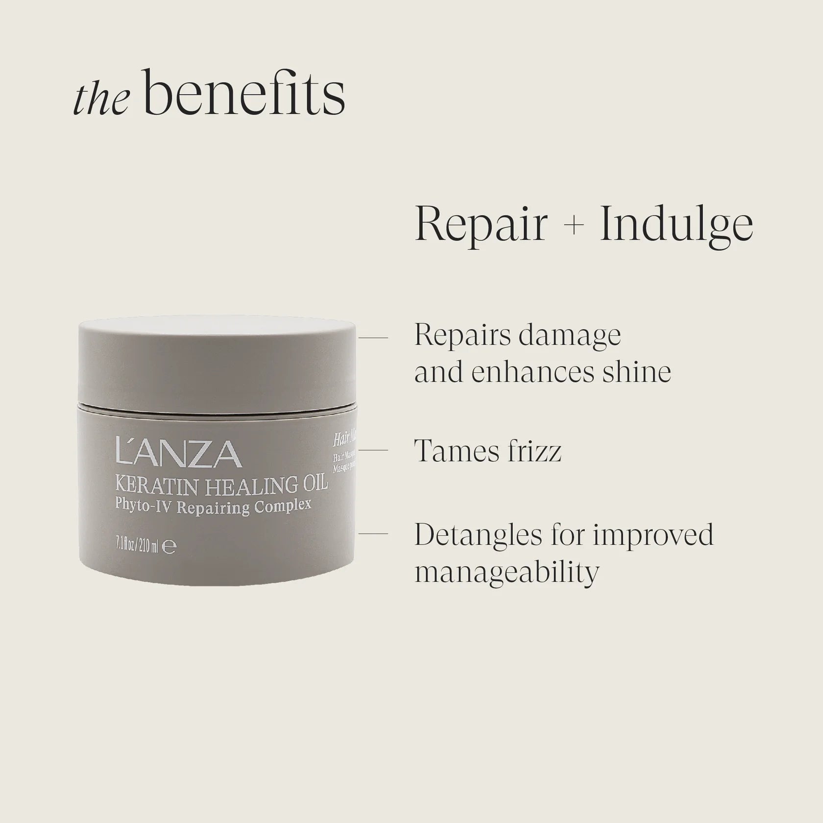 L’Anza Keratin Healing Oil Intensive Hair Masque – Intensief Herstel & Voeding voor Beschadigd Haar