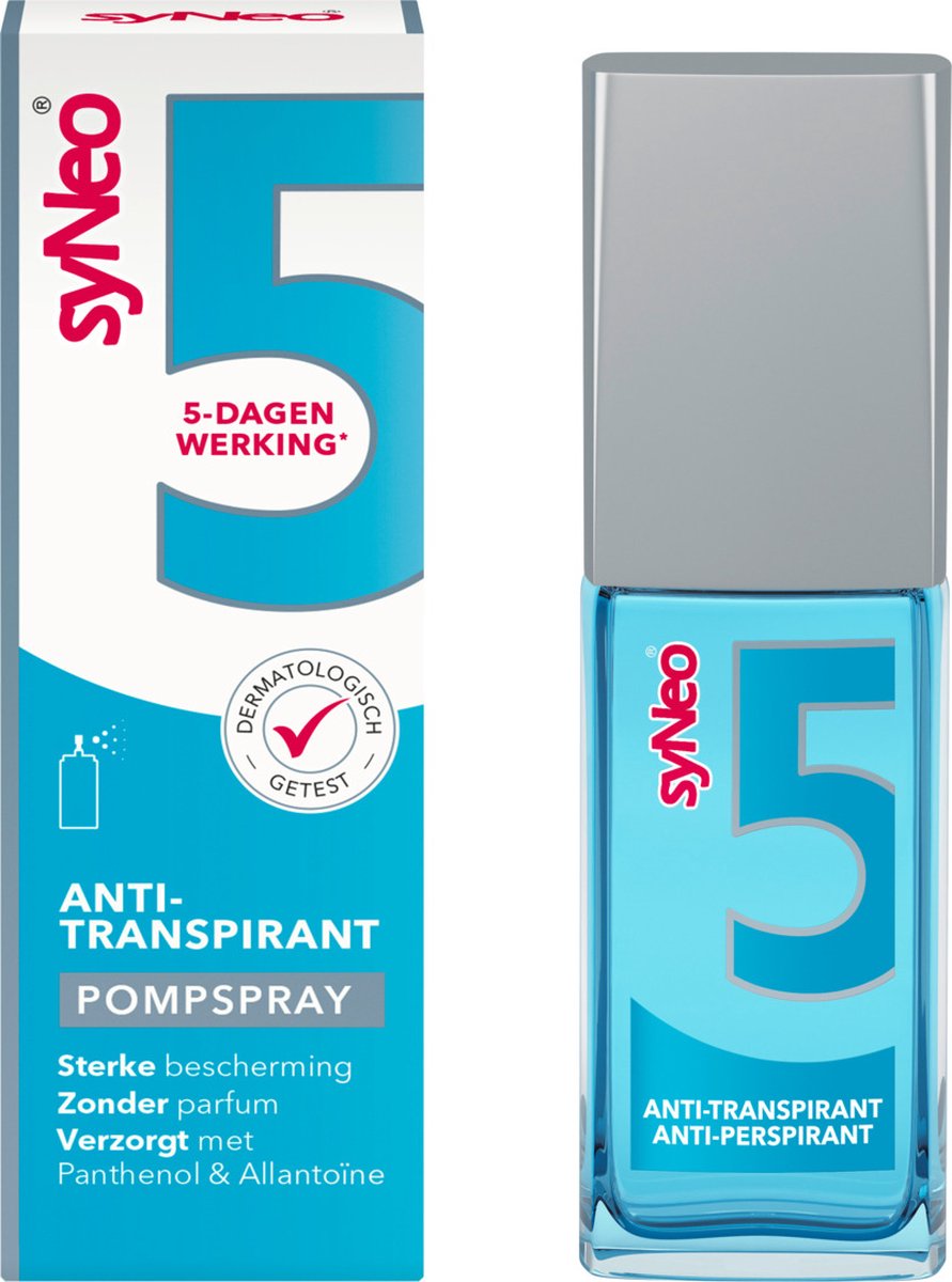 syNeo 5 Deodorant Antitranspirant Pompspray 30 ml – Tot 5 Dagen Bescherming tegen Transpiratie
