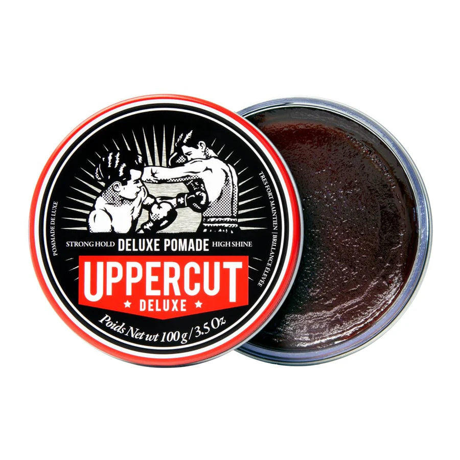 Uppercut Deluxe Pomade – Sterke Hold & Hoogglans Haarstyling