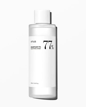 ANUA Heartleaf 77% Smoothing Toner 250 ml – Kalmerende Toner voor Gevoelige en Onzuivere Huid