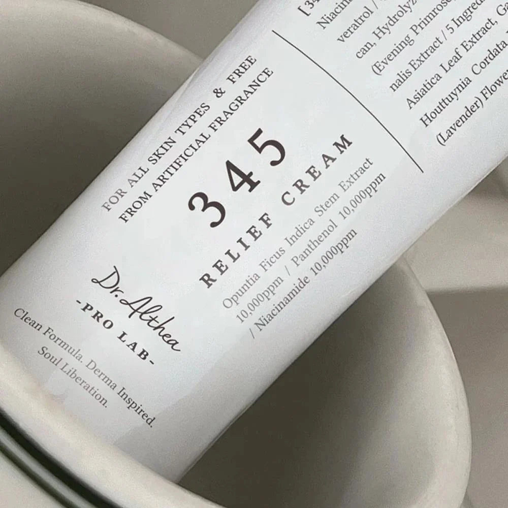 Dr. Althea 345 Relief Cream 50 ml – Kalmerende en Herstellende Crème voor Gevoelige Huid